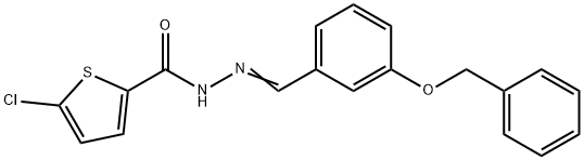 N'-[3-(benzyloxy)benzylidene]-5-chloro-2-thiophenecarbohydrazide Structure