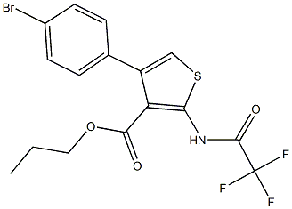 445006-19-9 propyl 4-(4-bromophenyl)-2-[(trifluoroacetyl)amino]-3-thiophenecarboxylate