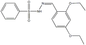 N'-(2,4-diethoxybenzylidene)benzenesulfonohydrazide Struktur