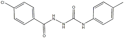 2-(4-chlorobenzoyl)-N-(4-methylphenyl)hydrazinecarboxamide Struktur