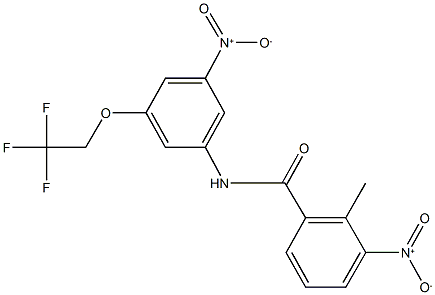 3-nitro-N-[3-nitro-5-(2,2,2-trifluoroethoxy)phenyl]-2-methylbenzamide|