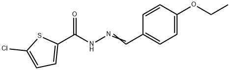 5-chloro-N'-(4-ethoxybenzylidene)-2-thiophenecarbohydrazide Structure