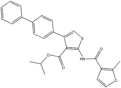 isopropyl 4-[1,1'-biphenyl]-4-yl-2-[(2-methyl-3-furoyl)amino]thiophene-3-carboxylate|