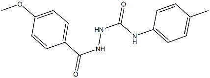 2-(4-methoxybenzoyl)-N-(4-methylphenyl)hydrazinecarboxamide Structure