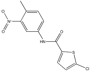 5-chloro-N-{3-nitro-4-methylphenyl}-2-thiophenecarboxamide Structure