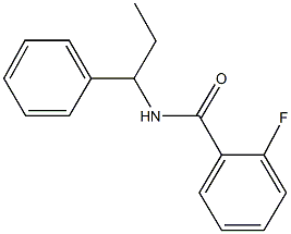 2-fluoro-N-(1-phenylpropyl)benzamide Structure