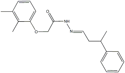 2-(2,3-dimethylphenoxy)-N'-(3-phenylbutylidene)acetohydrazide Struktur