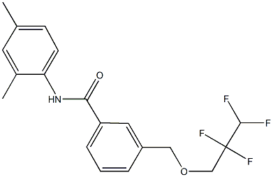 445013-28-5 N-(2,4-dimethylphenyl)-3-[(2,2,3,3-tetrafluoropropoxy)methyl]benzamide