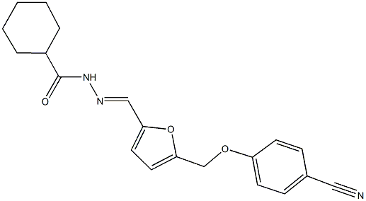 N'-({5-[(4-cyanophenoxy)methyl]-2-furyl}methylene)cyclohexanecarbohydrazide|