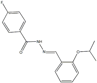 4-fluoro-N'-(2-isopropoxybenzylidene)benzohydrazide Structure