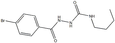 2-(4-bromobenzoyl)-N-butylhydrazinecarboxamide Structure