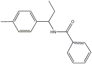 N-[1-(4-methylphenyl)propyl]benzamide,445014-52-8,结构式