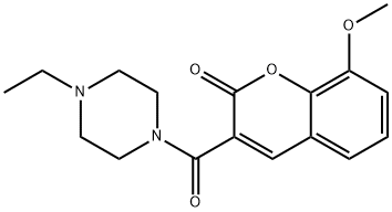 3-[(4-ethyl-1-piperazinyl)carbonyl]-8-methoxy-2H-chromen-2-one,445014-91-5,结构式