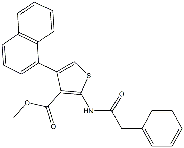 methyl 4-(1-naphthyl)-2-[(phenylacetyl)amino]-3-thiophenecarboxylate|