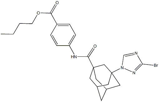 445016-75-1 butyl 4-({[3-(3-bromo-1H-1,2,4-triazol-1-yl)-1-adamantyl]carbonyl}amino)benzoate