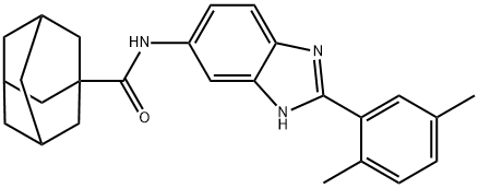 445016-84-2 N-[2-(2,5-dimethylphenyl)-1H-benzimidazol-5-yl]adamantane-1-carboxamide