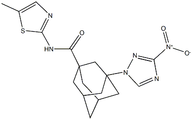 3-{3-nitro-1H-1,2,4-triazol-1-yl}-N-(5-methyl-1,3-thiazol-2-yl)-1-adamantanecarboxamide|