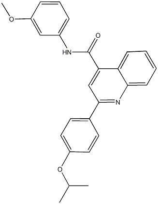 2-(4-isopropoxyphenyl)-N-(3-methoxyphenyl)quinoline-4-carboxamide Structure