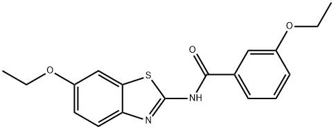 3-ethoxy-N-(6-ethoxy-1,3-benzothiazol-2-yl)benzamide,445021-84-1,结构式