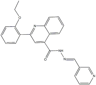 2-(2-ethoxyphenyl)-N'-(3-pyridinylmethylene)-4-quinolinecarbohydrazide Struktur