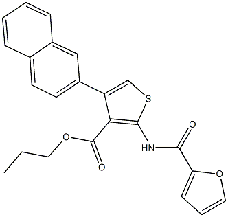 propyl 2-(2-furoylamino)-4-(2-naphthyl)-3-thiophenecarboxylate|