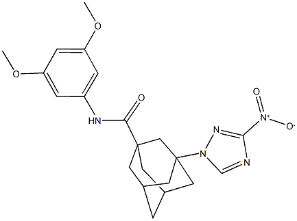 N-(3,5-dimethoxyphenyl)-3-{3-nitro-1H-1,2,4-triazol-1-yl}-1-adamantanecarboxamide|