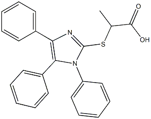 445023-53-0 2-[(1,4,5-triphenyl-1H-imidazol-2-yl)sulfanyl]propanoic acid