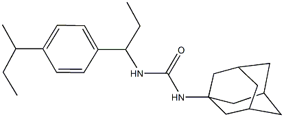 N-(1-adamantyl)-N'-[1-(4-sec-butylphenyl)propyl]urea,445023-91-6,结构式