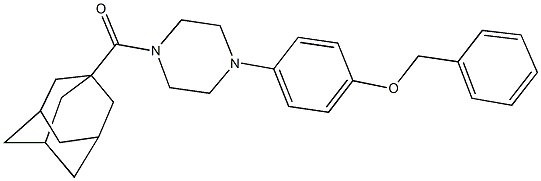 4-[4-(1-adamantylcarbonyl)-1-piperazinyl]phenyl benzyl ether Structure