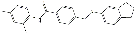 4-[(2,3-dihydro-1H-inden-5-yloxy)methyl]-N-(2,4-dimethylphenyl)benzamide|