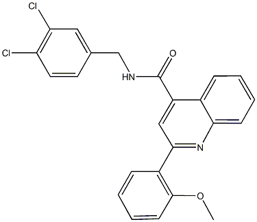 445028-68-2 N-(3,4-dichlorobenzyl)-2-(2-methoxyphenyl)-4-quinolinecarboxamide