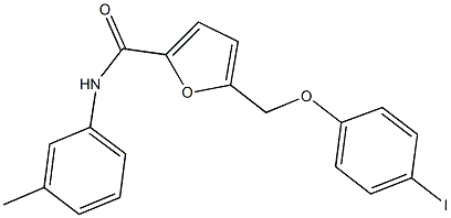 5-[(4-iodophenoxy)methyl]-N-(3-methylphenyl)-2-furamide Struktur