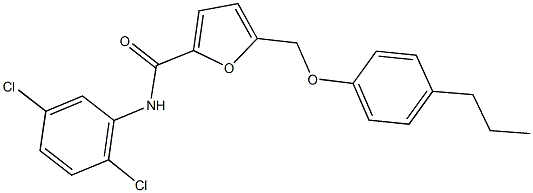 N-(2,5-dichlorophenyl)-5-[(4-propylphenoxy)methyl]-2-furamide|