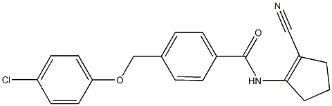 445029-33-4 4-[(4-chlorophenoxy)methyl]-N-(2-cyano-1-cyclopenten-1-yl)benzamide