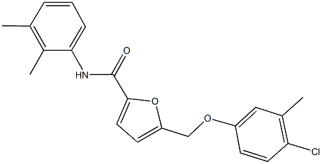 5-[(4-chloro-3-methylphenoxy)methyl]-N-(2,3-dimethylphenyl)-2-furamide Structure