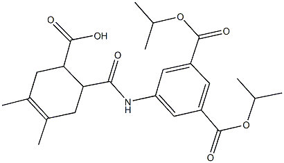 6-{[3,5-bis(isopropoxycarbonyl)anilino]carbonyl}-3,4-dimethyl-3-cyclohexene-1-carboxylic acid|
