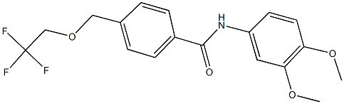 445030-39-7 N-(3,4-dimethoxyphenyl)-4-[(2,2,2-trifluoroethoxy)methyl]benzamide