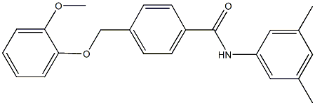 N-(3,5-dimethylphenyl)-4-[(2-methoxyphenoxy)methyl]benzamide Structure