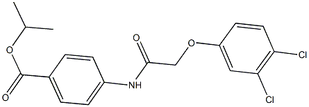 isopropyl 4-{[(3,4-dichlorophenoxy)acetyl]amino}benzoate Structure