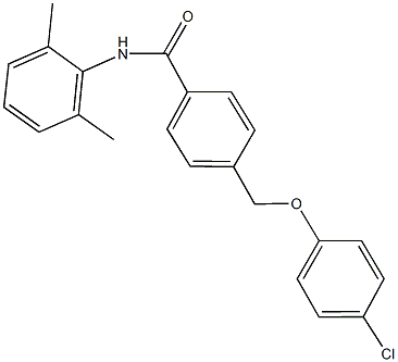 4-[(4-chlorophenoxy)methyl]-N-(2,6-dimethylphenyl)benzamide Structure