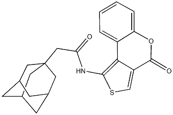 2-(1-adamantyl)-N-(4-oxo-4H-thieno[3,4-c]chromen-1-yl)acetamide,445032-30-4,结构式