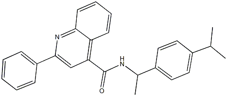 N-[1-(4-isopropylphenyl)ethyl]-2-phenyl-4-quinolinecarboxamide|
