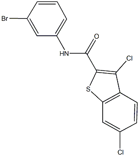 N-(3-bromophenyl)-3,6-dichloro-1-benzothiophene-2-carboxamide Structure