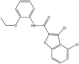 3,4-dichloro-N-(2-ethoxyphenyl)-1-benzothiophene-2-carboxamide Struktur