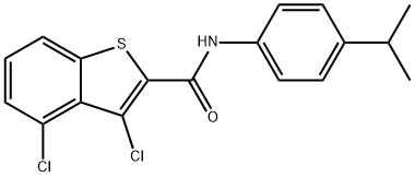 3,4-dichloro-N-(4-isopropylphenyl)-1-benzothiophene-2-carboxamide Structure