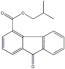 isobutyl 9-oxo-9H-fluorene-4-carboxylate Structure