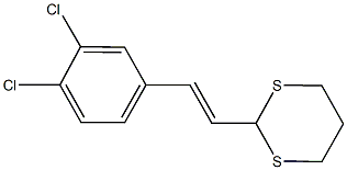 2-[2-(3,4-dichlorophenyl)vinyl]-1,3-dithiane 化学構造式