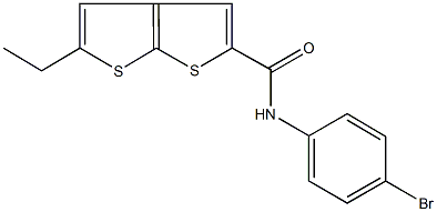 N-(4-bromophenyl)-5-ethylthieno[2,3-b]thiophene-2-carboxamide Struktur