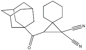 2-(1-adamantylcarbonyl)spiro[2.5]octane-1,1-dicarbonitrile 结构式