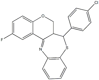 445224-31-7 7-(4-chlorophenyl)-2-fluoro-6a,7-dihydro-6H-chromeno[3,4-c][1,5]benzothiazepine